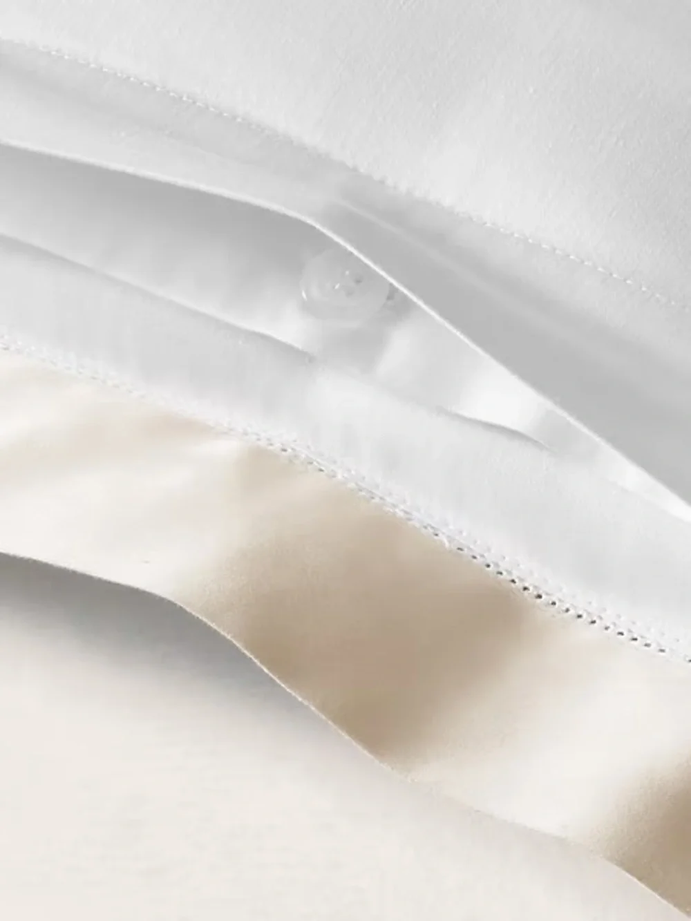 Ralph Lauren Cream Border White Sateen European Sham